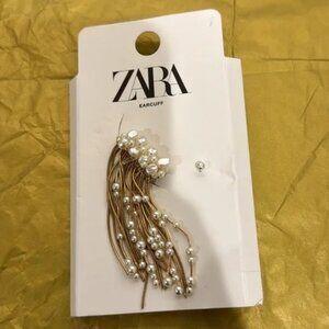 Zara Pearl Cascade Ear Cuff Nwt ✨🔥🔥